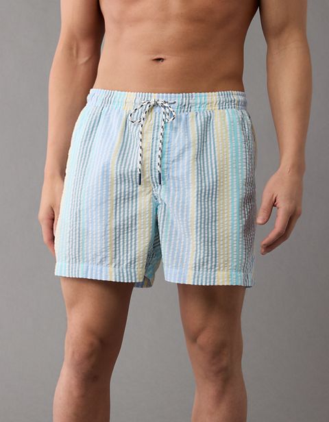 Мужские брюки American Eagle AE Striped 5" Swim Trunk