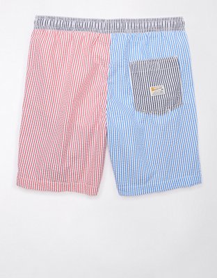 American Eagle AE Colorblock Striped Flex 7" Swim Trunk — фото 4