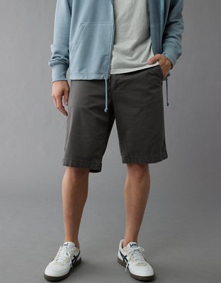 AE Flex 12 Longer Length Lived-In Khaki Short