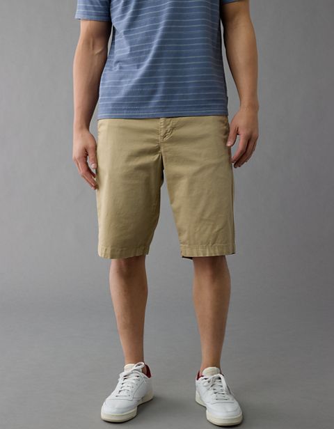 Мужские брюки American Eagle AE Flex 12" Longer Length Lived-In Khaki Short