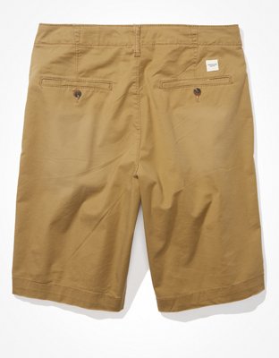 AE Flex 12" Longer Length Lived-In Khaki Short