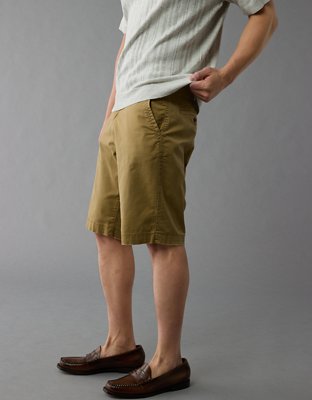 AE Flex 12" Longer Length Lived-In Khaki Short