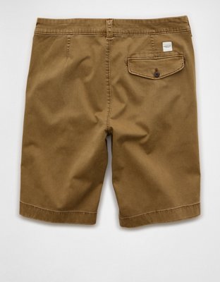 AE 9" Flex Loose Pleated Khaki Short