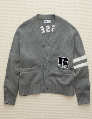AE x Russell Athletic Varsity Cardigan Sweater | American Eagle