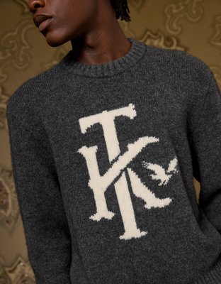 AE x Tru Kolors Wool-Cashmere Crew Neck Sweater