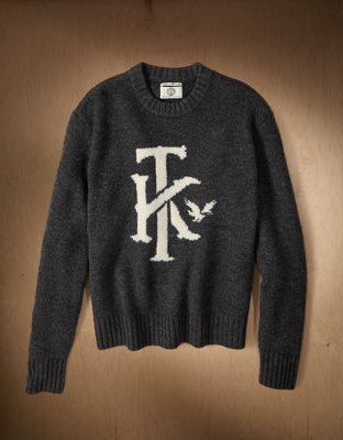AE x Tru Kolors Wool-Cashmere Crew Neck Sweater