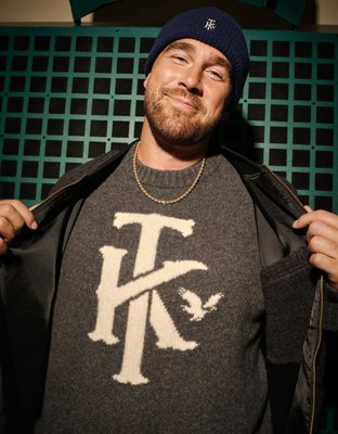 AE x Tru Kolors Wool-Cashmere Crew Neck Sweater