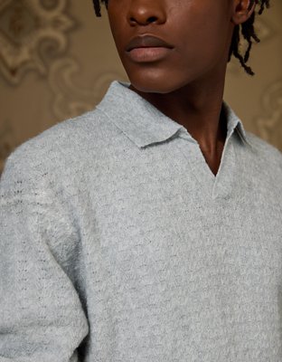 AE x Tru Kolors Long Sleeve Sweater Polo | AE