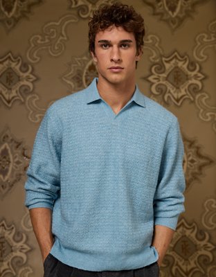 AE x Tru Kolors Long Sleeve Sweater Polo