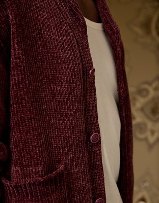 AE x Tru Kolors Chenille Shawl Collar Cardigan