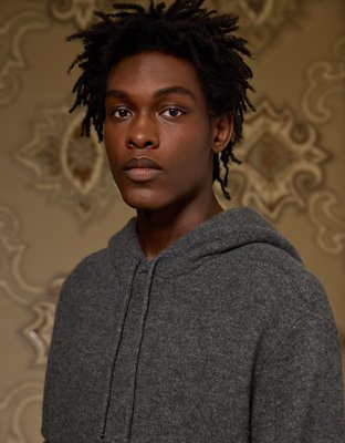 Chandail à capuchon en laine et cachemire AE x Tru Colors