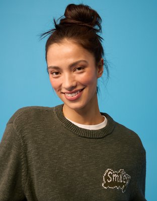 AE | Smiley® Graphic Sweater