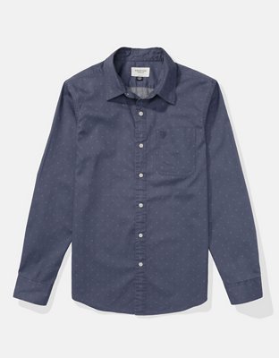 AE Slim Fit Everyday Plaid Button-Up Shirt