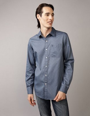 AE Everyday Camisa Slim Fit de Diseño Escocés con Botones