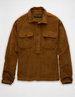 Мужские рубашки American Eagle Timberland x AE Corduroy Popover Shirt — фото 4