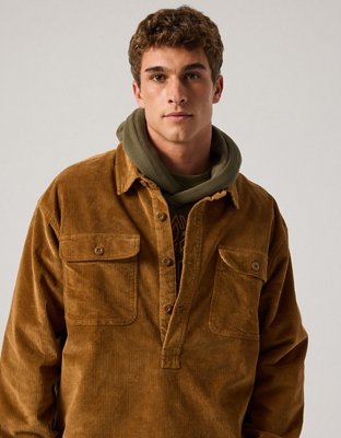 Timberland x AE Corduroy Popover Shirt