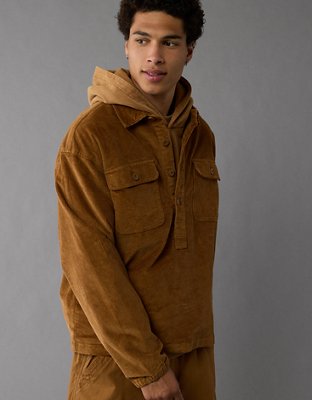 Мужские рубашки American Eagle Timberland x AE Corduroy Popover Shirt — фото 6