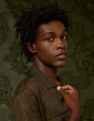 Chemise campeur en dessin cachemire à manches courtes AE x Tru Kolors