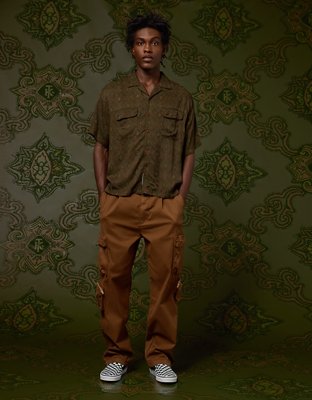 AE x Tru Kolors Short Sleeve Paisley Camp Shirt