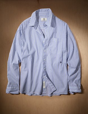 AE x Tru Kolors Poplin Striped Shirt