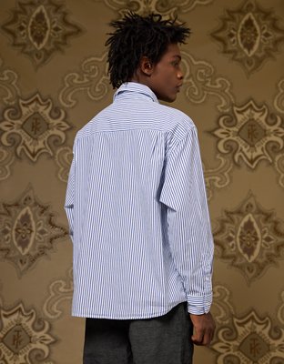 AE x Tru Kolors Poplin Striped Shirt
