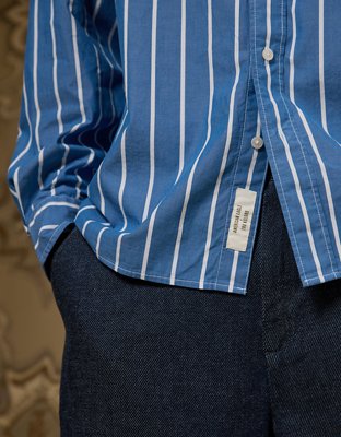 AE x Tru Kolors Poplin Striped Shirt