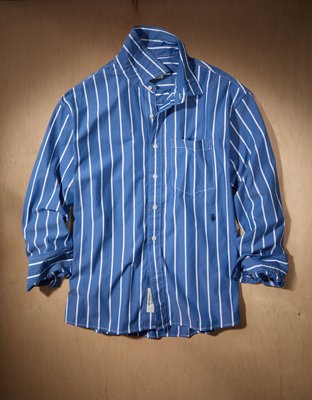 AE x Tru Kolors Poplin Striped Shirt