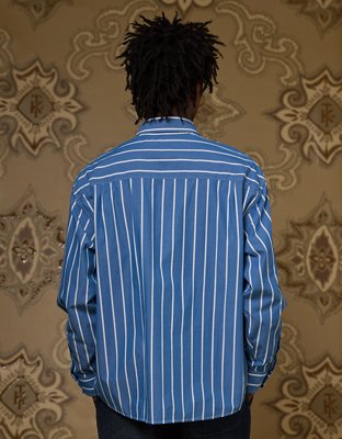 AE x Tru Kolors Poplin Striped Shirt