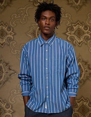 AE x Tru Kolors Poplin Striped Shirt