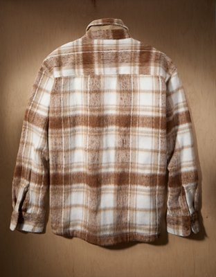 AE x Tru Kolors Heavyweight Brushed Plaid Overshirt