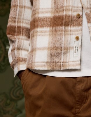 AE x Tru Kolors Heavyweight Brushed Plaid Overshirt