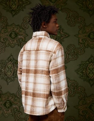 AE x Tru Kolors Heavyweight Brushed Plaid Overshirt