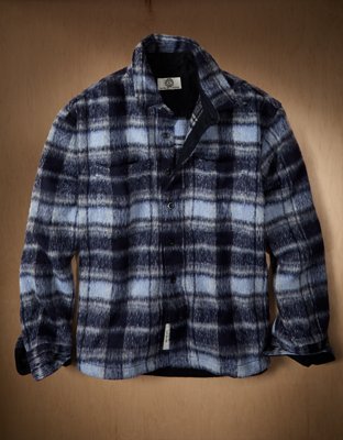 AE x Tru Kolors Heavyweight Brushed Plaid Overshirt