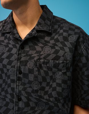 AE | Smiley® Short-Sleeve Button-Up Shirt