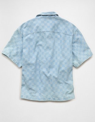 AE x Umbro Relaxed Fit Denim Button-Up Shirt