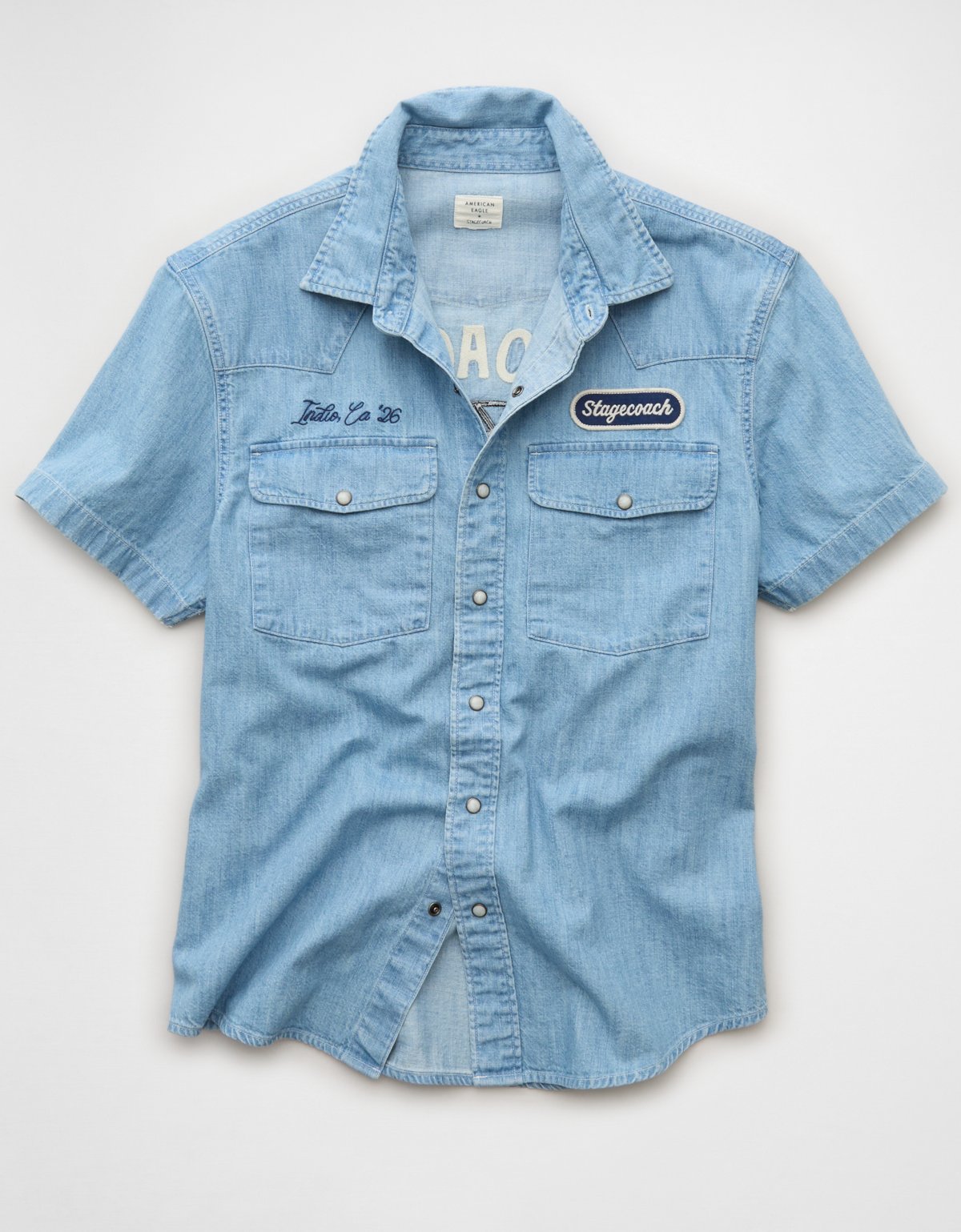 AE x Stagecoach Western Denim Shirt - image 4