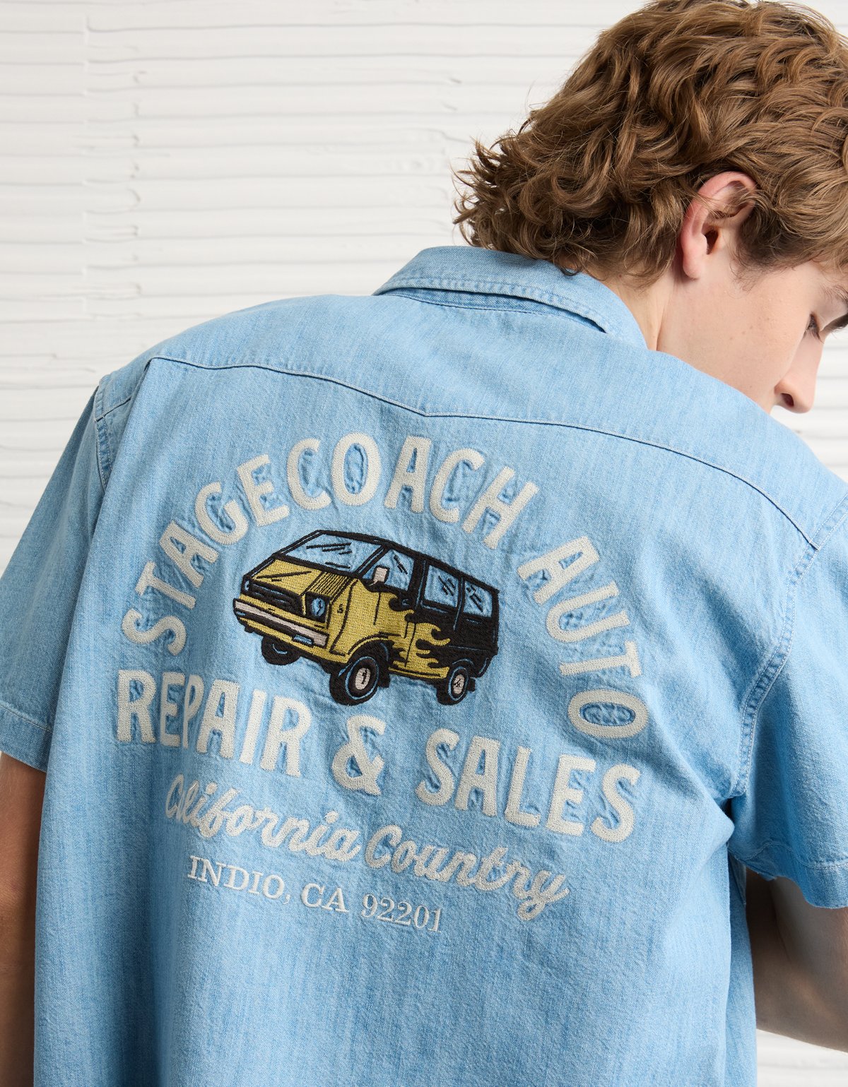 AE x Stagecoach Western Denim Shirt - image 3