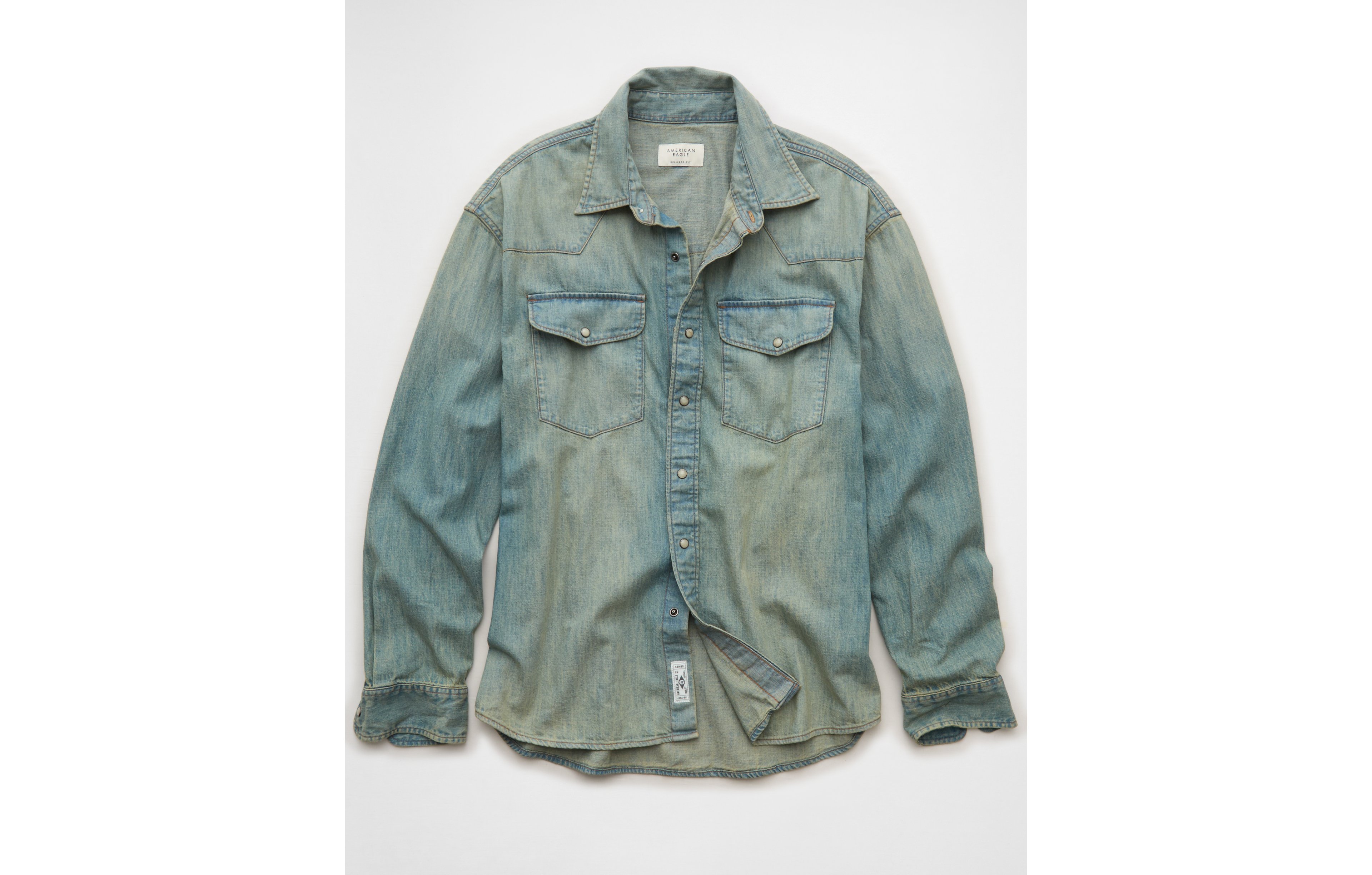 AE Relaxed Denim Western Shirt