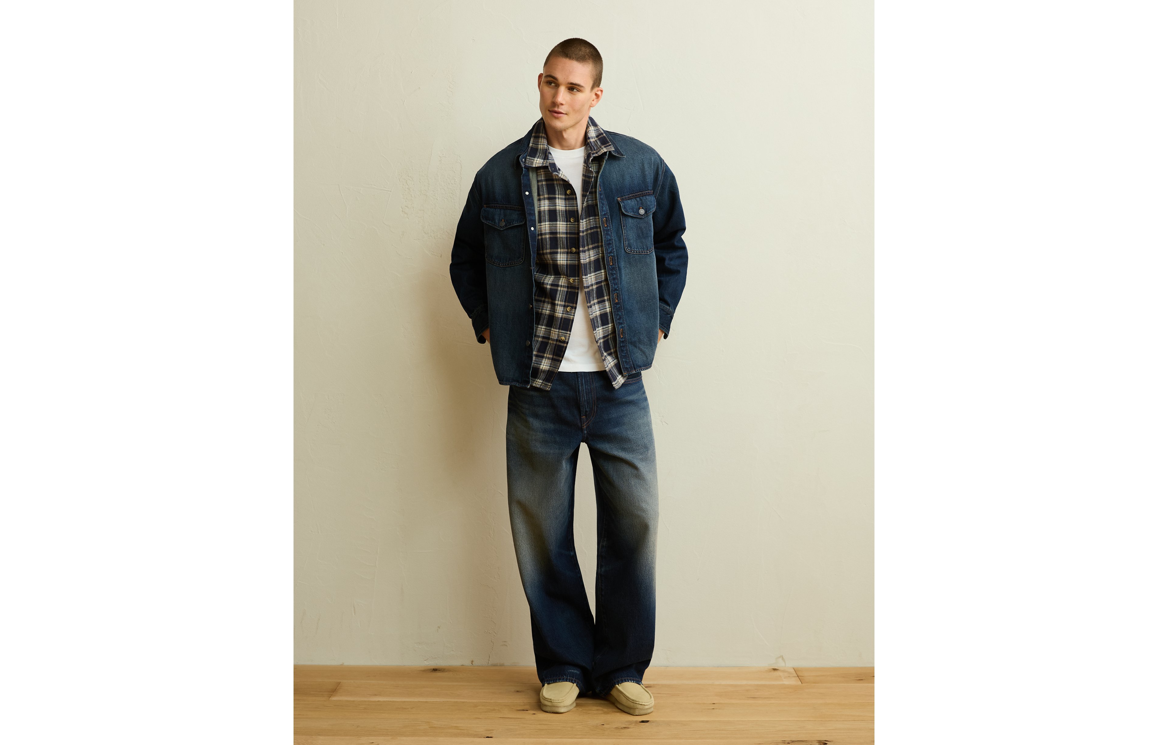 AE x Lamine Yamal Denim Overshirt