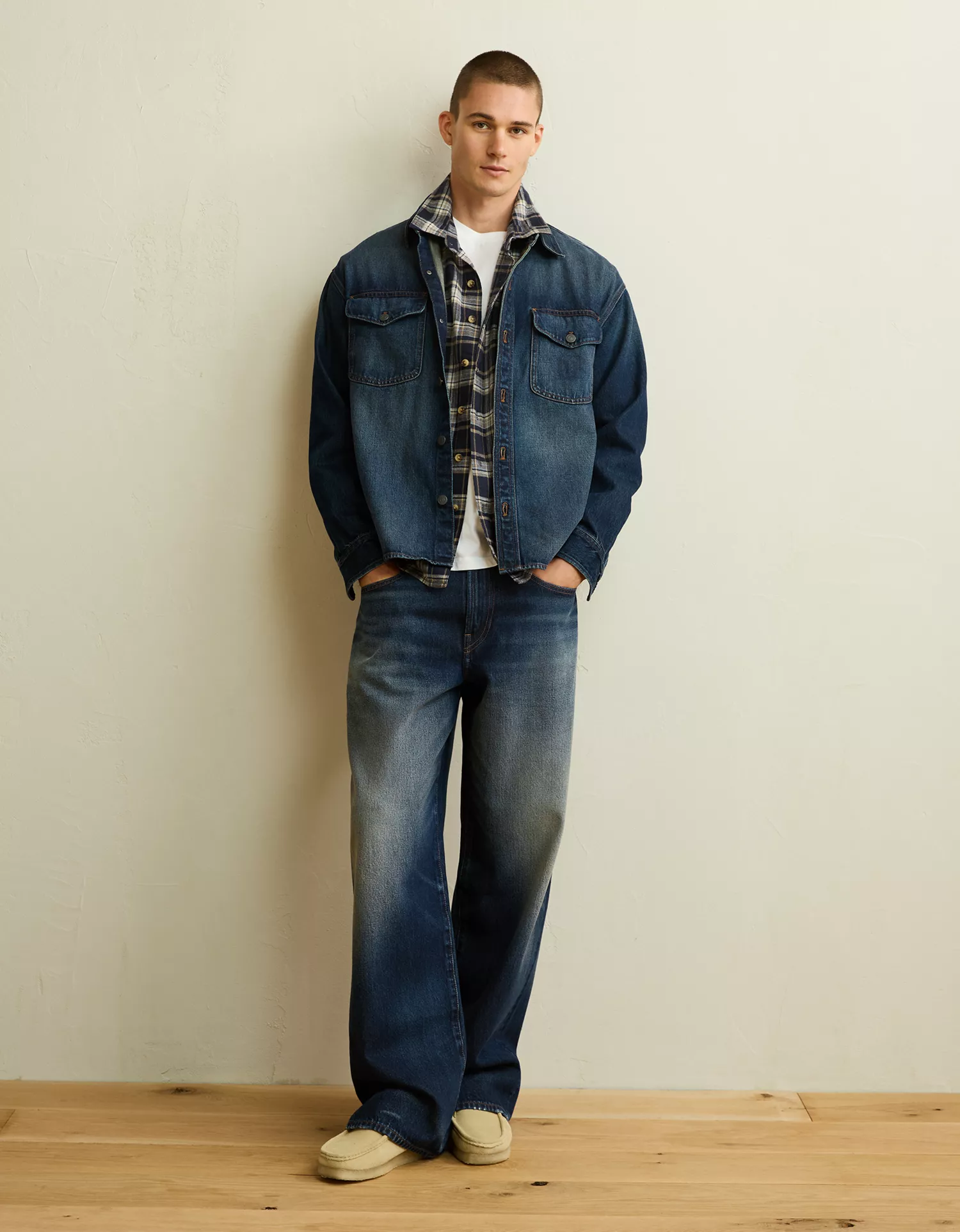 AE x Lamine Yamal Denim Overshirt - thumbnail 5