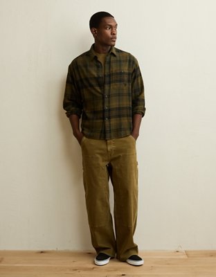 AE x Lamine Yamal Flannel Button-Up Shirt
