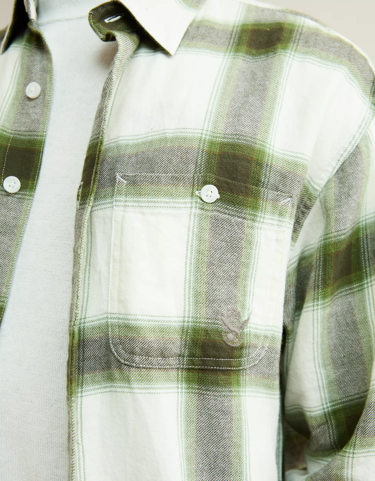 AE x Lamine Yamal Flannel Button-Up Shirt - thumbnail 8