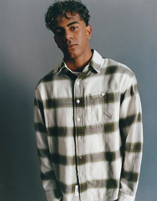 AE x Lamine Yamal Flannel Button-Up Shirt