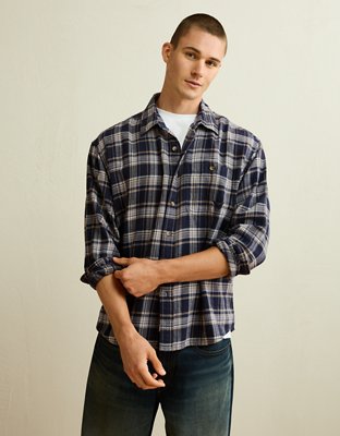 AE x Lamine Yamal Flannel Button-Up Shirt