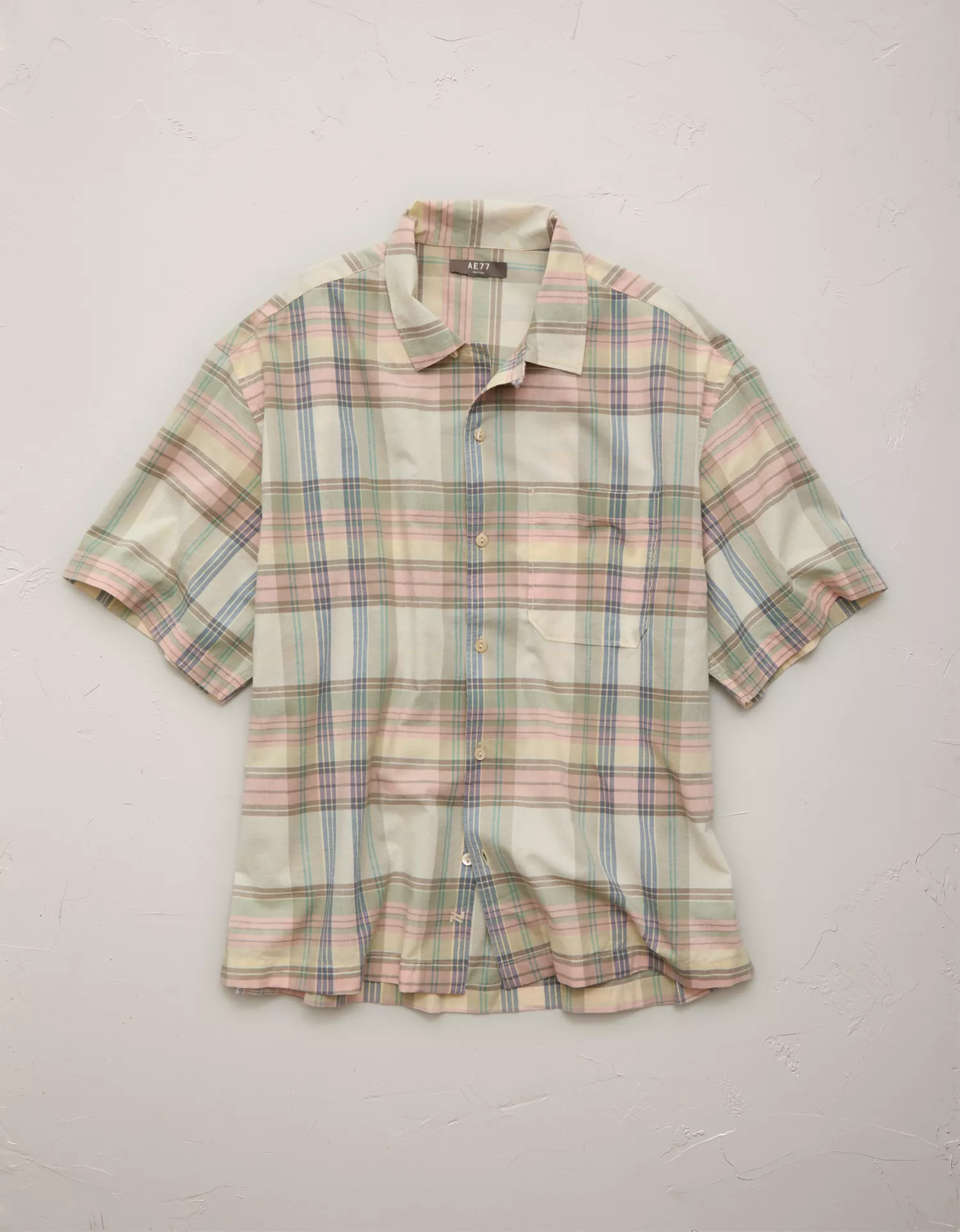 AE77 Madras Short-Sleeve Shirt - thumbnail 3