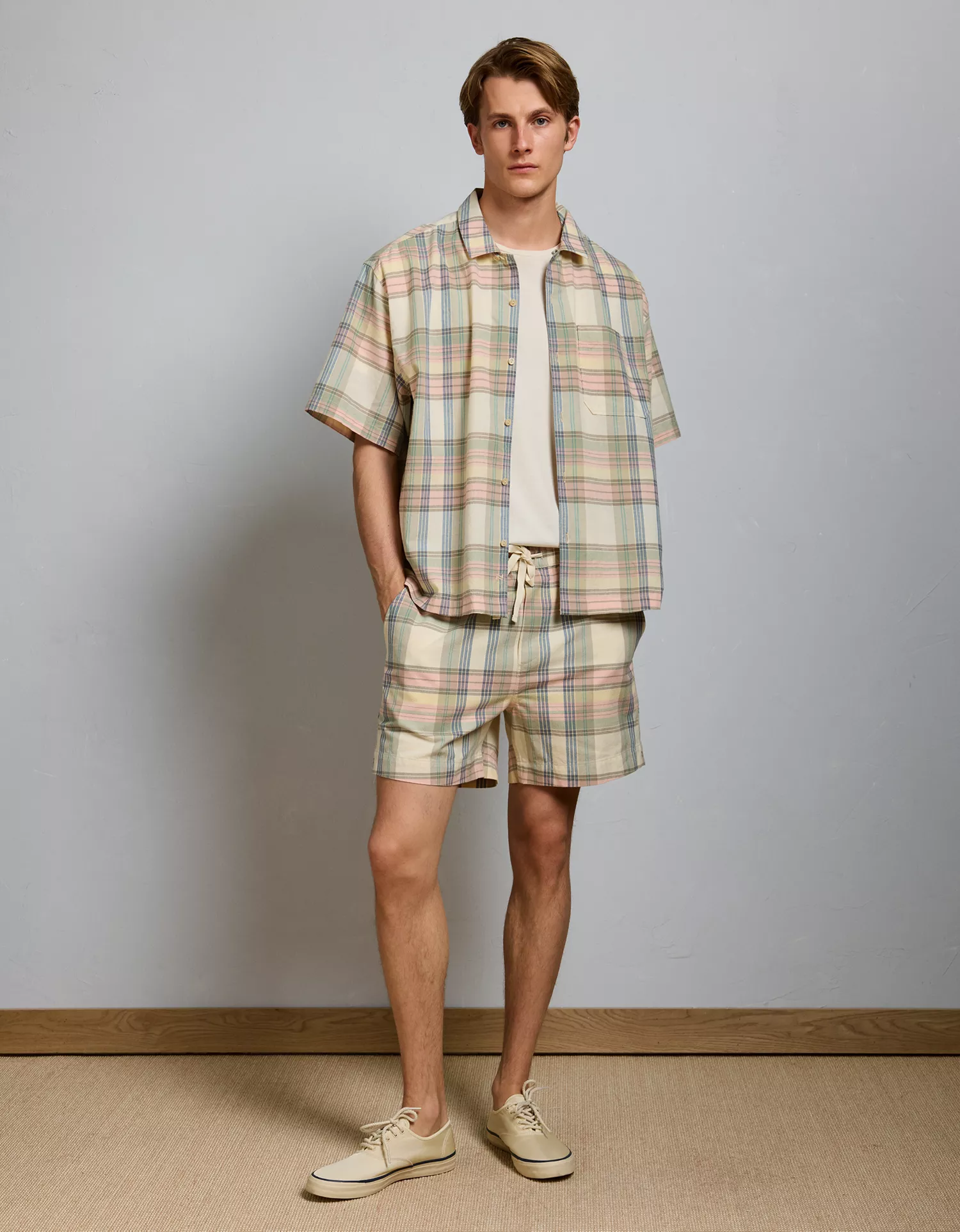 AE77 Madras Short-Sleeve Shirt