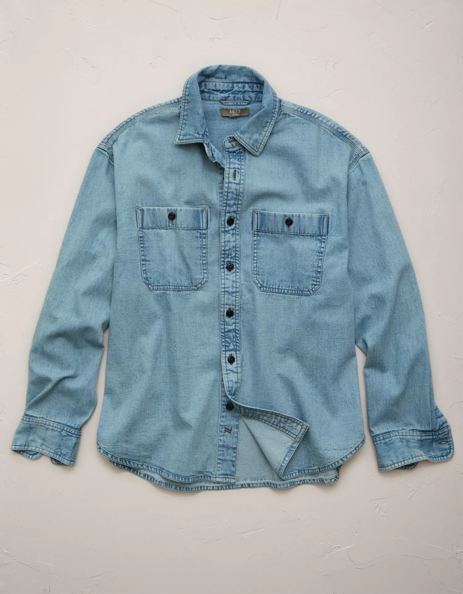 AE77 Long-Sleeve Chambray Shirt - thumbnail 3