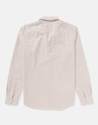 AE Striped Slim Fit Oxford Button-Up Shirt