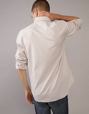 AE Striped Slim Fit Oxford Button-Up Shirt