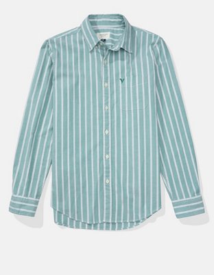 AE Striped Slim Fit Oxford Button-Up Shirt